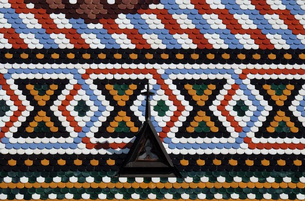 Tetto Quadretti Della Chiesa San Marco Zagabria Croazia — Foto Stock