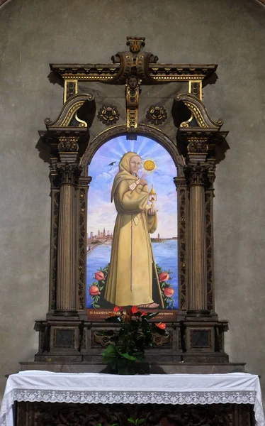 James Marches Altar Saint Francis Church Mantua Italy — стоковое фото
