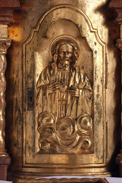 Jesús Puerta Del Tabernáculo Altar Capilla Del Castillo Klenovnik Croacia — Foto de Stock