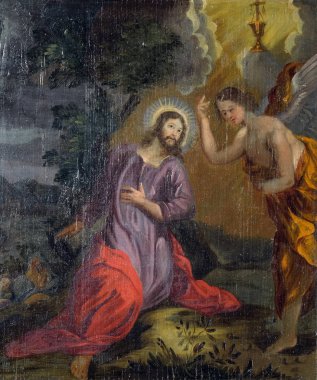Acı içinde Bahçe, Bahçe Gethsemane, mihrabını Velika Mlaka, Hırvatistan Saint Barbara Kilisesi İsa