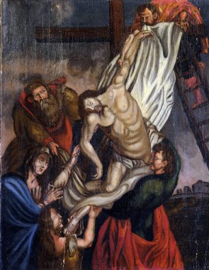 İsa'nın Haç, Saint Barbara Velika Mlaka, Hırvatistan için kilisede mihrabını birikimi