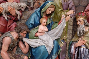 Doğum sahnesi, mihrabını Stitar, Hırvatistan aziz Matthew Kilisesi 