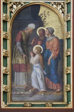Meryem Meryem Meryem Varsayım adanmış Zagreb Katedrali altar tanıtımı 