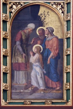 Meryem Meryem Meryem Varsayım adanmış Zagreb Katedrali altar tanıtımı 