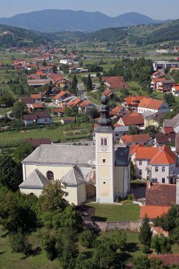 Parish Kilisesi Kutsal Haç Zacretje, Hırvatistan 