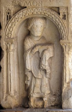 Deacon, Wiligelmo, Princes Gate, Modena Katedrali, İtalya'nın takipçileri tarafından bas Rölyef