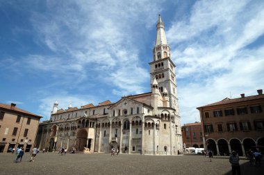 Modena Katedrali Meryem ve Aziz varsayımı Geminianus, İtalya 04 Haziran 2017 üzerinde adanmış.