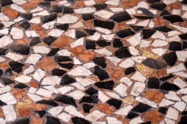 Dekoratif kaplama doku, çakıl taşları, renkli doku arka plan desenini