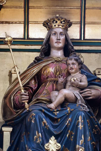 Vierge Marie Avec Petit Jésus Autel Vierge Marie Dans Cathédrale — Photo