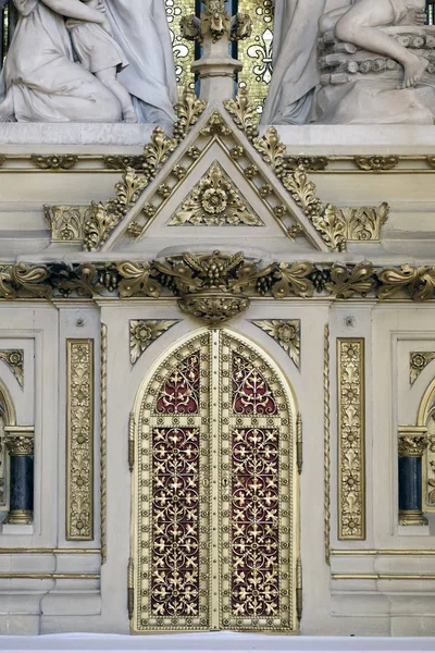 Tabernakel Het Altaar Van Het Heilig Kruis Zagreb Kathedraal Gewijd — Stockfoto