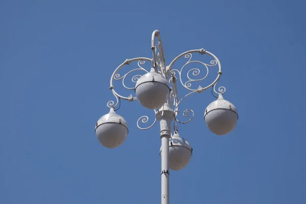 Candeeiro Rua Estilo Retro Nas Ruas Zagreb Croácia — Fotografia de Stock