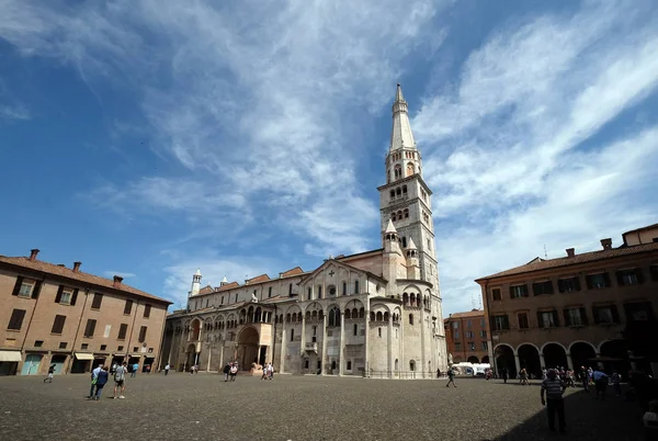 Duomo Modena Dedicato All Assunzione Della Vergine Maria San Geminiano — Foto Stock