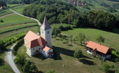 Hırvatistan 'ın Komor Zacretski kentindeki Aziz Vitus Şapeli 