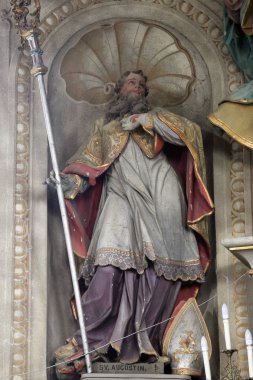 Saint Augustine, ana sunak parish Kilisesi varsayım Marija na Muri, Hırvatistan 
