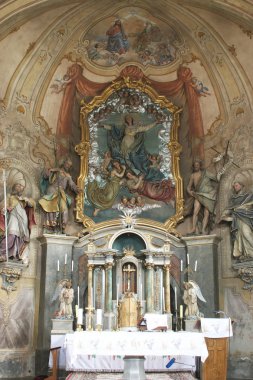 Marija na bucak varsayım kilise içinde ana sunak Muri, Hırvatistan