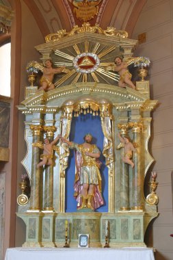 Saint Donatus, heykel Komor Zacretski, Hırvatistan içinde Saint Vitus Chapel sunak üzerinde 