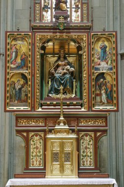 Meryem Meryem Varsayım adanmış Zagreb Katedrali altar