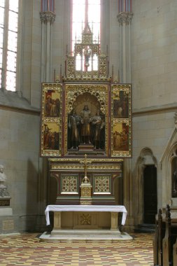 Aziz Stephen, Ladislaus ve Zagreb Mary varsayım adanmış Zagreb Katedrali Emeric altar 
