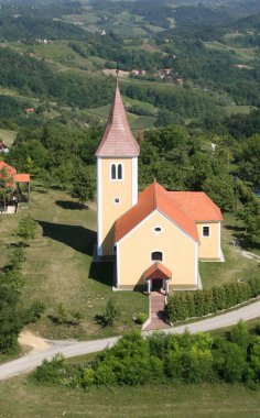 Hırvatistan 'ın Komor Zacretski kentindeki Aziz Vitus Şapeli 