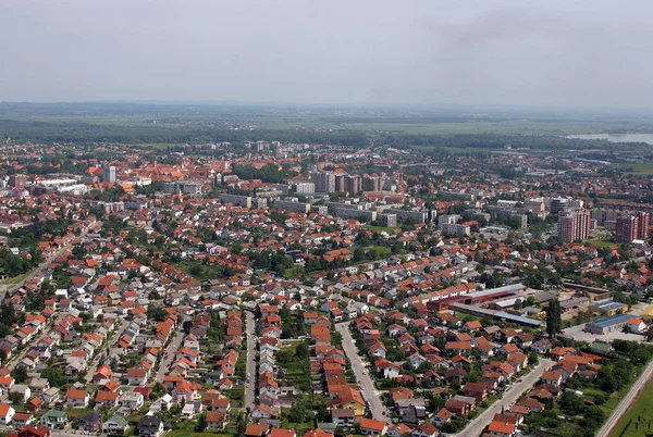 Aerial View Varazdin City Northwestern Croatia — Stock Photo, Image