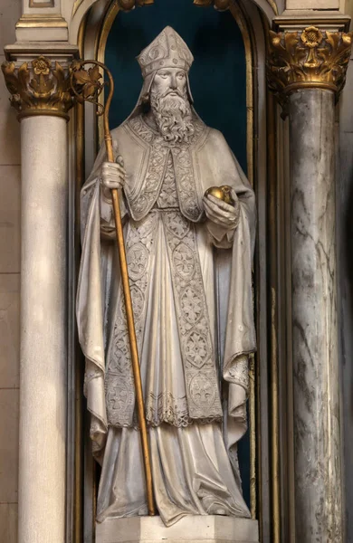 São Nicolau Altar São Pedro Paulo Catedral Zagreb Dedicada Assunção — Fotografia de Stock