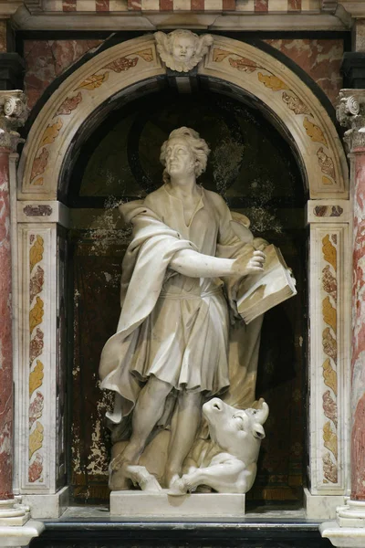 Altar São Lucas Evangelista Catedral Zagreb Dedicado Assunção Maria — Fotografia de Stock