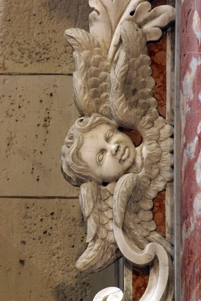 Anioły Ołtarz Świętego Łukasza Ewangelisty Katedra Zagrzebiu Poświęcony Pod Wezwaniem — Zdjęcie stockowe