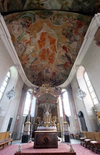 Ołtarz Główny Kościół Mariacki Aschaffenburg Niemcy — Zdjęcie stockowe