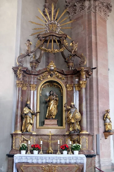 Saint Joseph Altaret Vår Lady Church Aschaffenburg Tyskland — Stockfoto