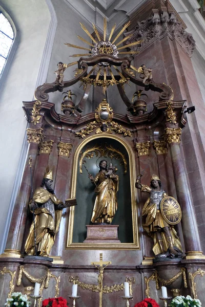 Autel Saint Joseph Dans Église Notre Dame Aschaffenburg Allemagne — Photo