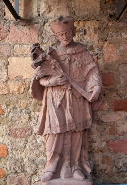 Heiliger John Von Nepomuk Unsere Damenkirche Aschaffenburg — Stockfoto