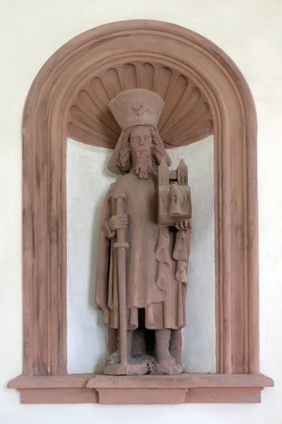 San Amor Amorbach Estatua Capilla Amorsbrunn Amorbach Bosque Odas Baviera —  Fotos de Stock