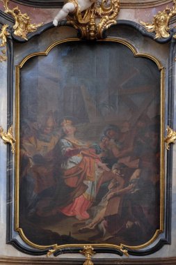 Saint Helena, mihrabını Benedictine Manastırı Kilisesi Amorbach, Almanya