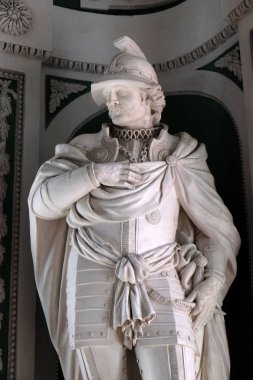Efsanevi kurucuları ve müşterilerin Abbey, yeşil Hall Amorbach Benedictine Abbey, Almanya 