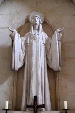 Saint skolastik, sunak Munsterschwarzach Abbey, Benedictine Manastırı, Almanya 