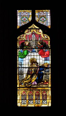 Macaristan, vitray Mary varsayım adanmış Zagreb Katedrali, Saint Stephen