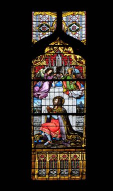 Saint Ladislaus, Mary varsayım adanmış Zagreb Katedrali vitray 