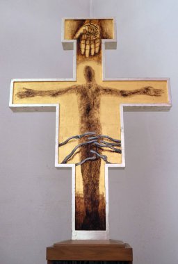 Sieger Koeder kilise St. Francis Ellwangen, Almanya tarafından çapraz .