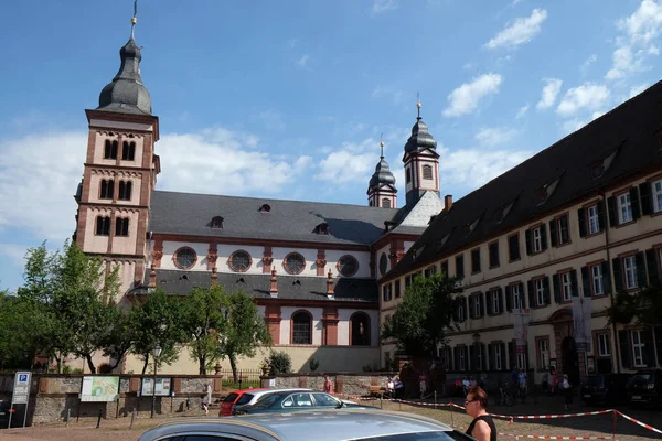 Amorbach Kloosterkerk Een Benedictijnse Kerk Gelegen Neder Franken Duitse Deelstaat — Stockfoto