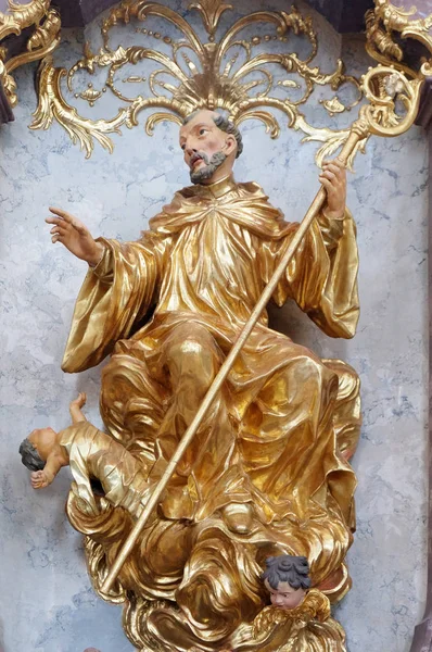 Altare Dedicato Sant Amor Nella Chiesa Del Monastero Benedettino Amorbach — Foto Stock