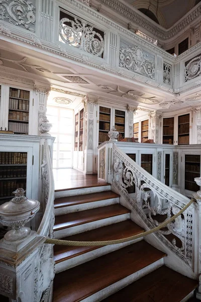 Biblioteca Amorbach Abadia Beneditina Distrito Miltenberg Baixa Francónia Baviera Alemanha — Fotografia de Stock