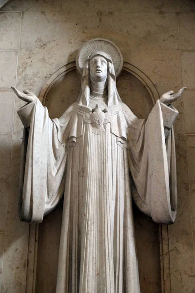 Saint Scholastica Alter Munsterschwarzach Abbey Benediktinerklosteret Tyskland – stockfoto