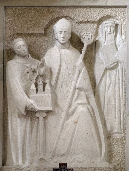 Wurzburg Püspök Adalbero Megváltója Egbert Kolostor Szent Makarius Würzburg Oltár — Stock Fotó