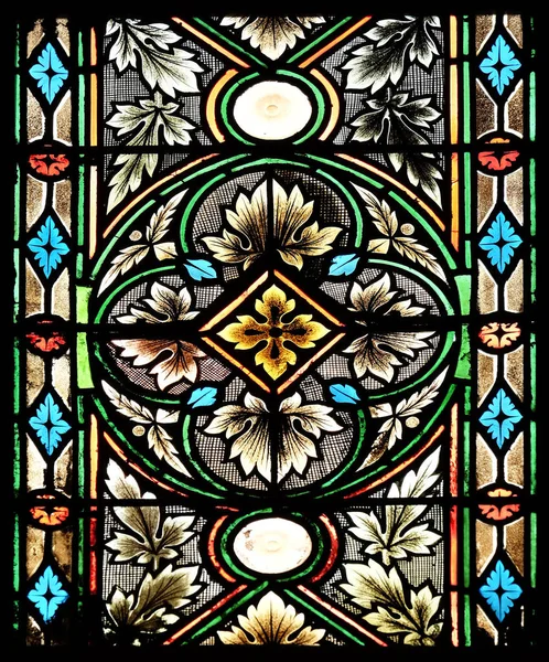Gebrandschilderd Glas Zagreb Kathedraal Gewijd Aan Tenhemelopneming Van Maria — Stockfoto