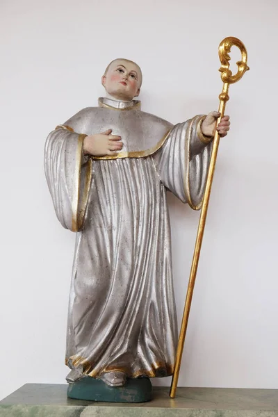 Statua Del Santo Nella Chiesa San Bartolomeo Leutershausen Germania — Foto Stock