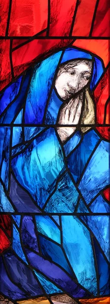 Geçmiş Kurtuluş Detay Vitray Pencere Tarafından Sieger Koeder Yılında Kilisesi — Stok fotoğraf