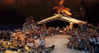 Doğum sahnesi, İsa'nın Doğum, Saint Blaise kilise Zagreb, Hırvatistan