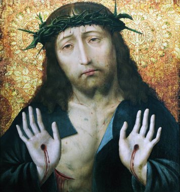 Adam acılarını, daire Aelbert nöbetleri, petrol Wood, 16 yüzyıl, Passion Sanat Mimara Museum: Zagrep, Hırvatistan, üzerinde 07 Nisan 2017.