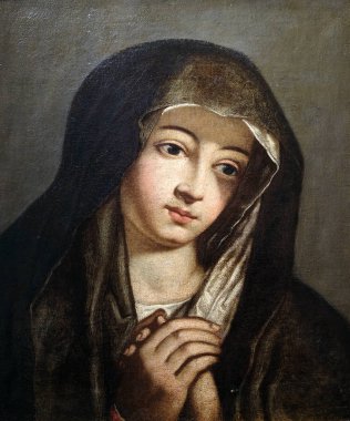 Mater Dolorosa takipçisi Bartolome Esteban Murillo, üzerine yağlıboya, 17. yüzyılda, Mimara Museum: Zagrep, Hırvatistan, sanatta tutku 07 Nisan 2017 tarafından.