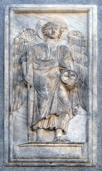 Archangel Relief Detail Mark Basilica Mark Square Venice Italy Unesco — Stock Photo, Image